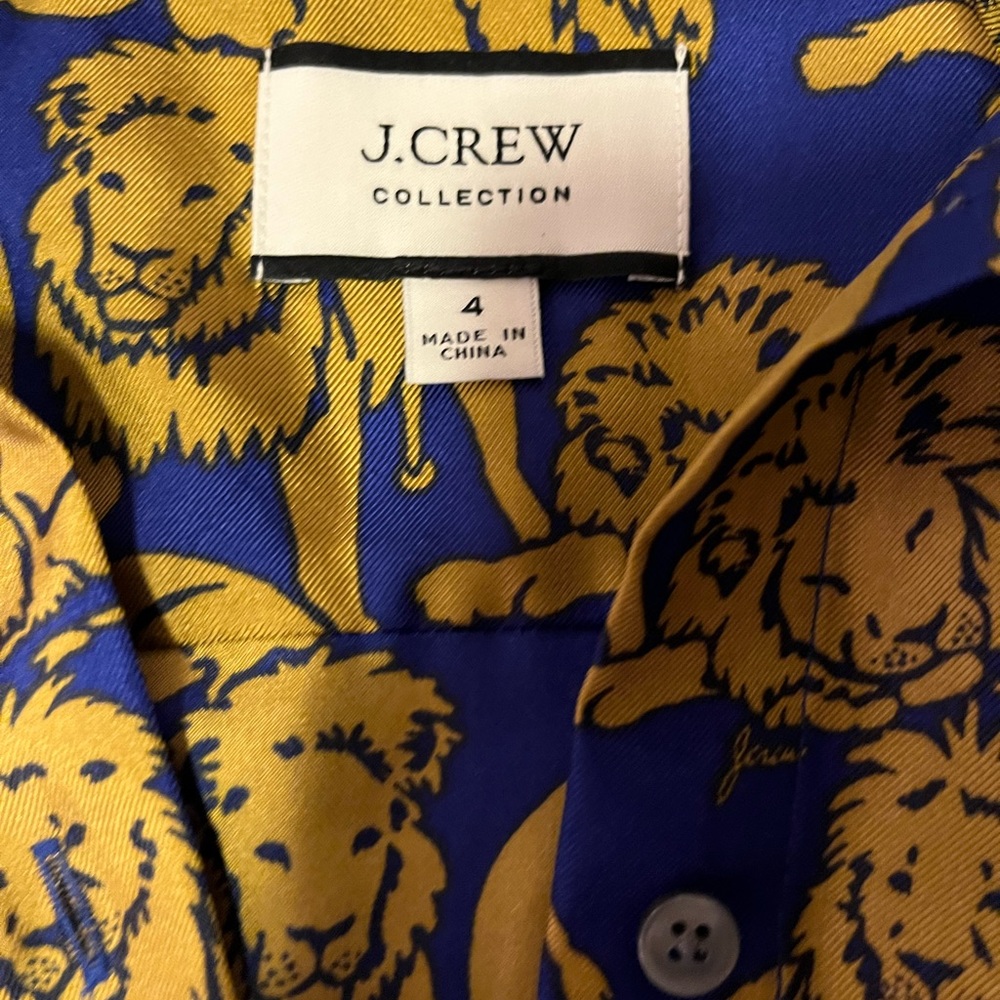Button up silk jcrew collection